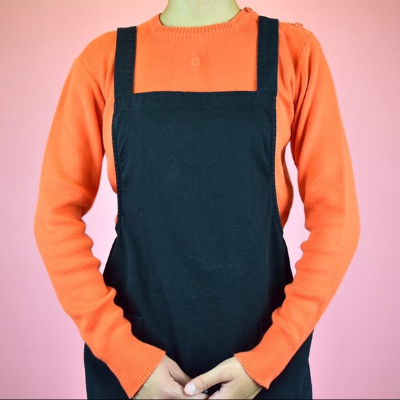 black overall dress - Picture 2 of 10